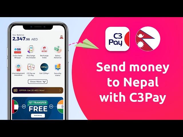 Send money to Nepal with C3Pay | Step-by-step Guide