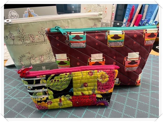 Step-by-step pouch tutorial. Zipper tabs and boxed bottom!
