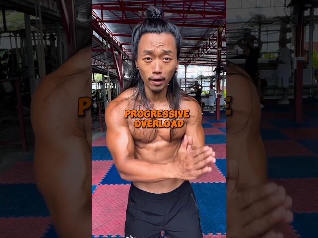 Muscle building tip: progressive overload 💪 #musclebuilding #gymtips #buildmuscle #bodybuilding