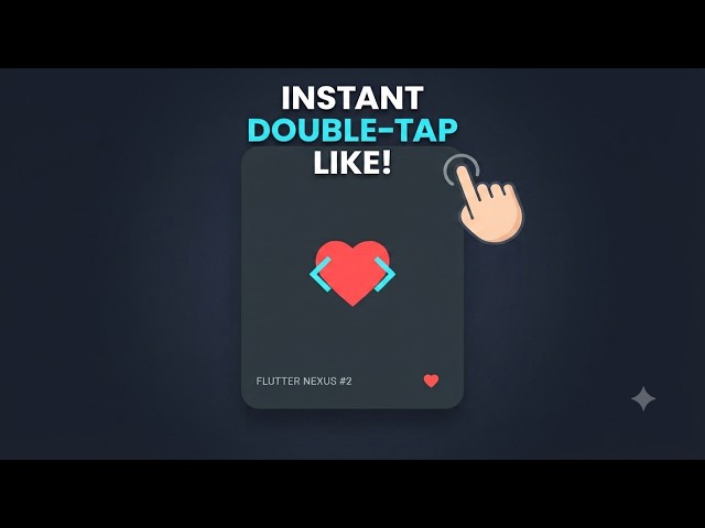 Flutter Double Tap Heart Animation Tutorial | Instagram Like Effect in Flutter | No Talking | UI # 2