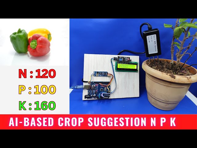 AI-Based Soil Nutrient Testing System Using NPK Sensor & Arduino | Smart Crop Recommendation Project