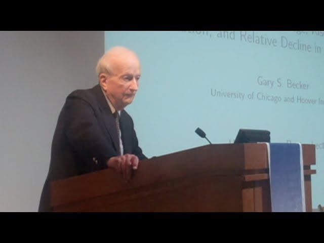 Nobel laureate Gary Becker speaks about the importance of higher education