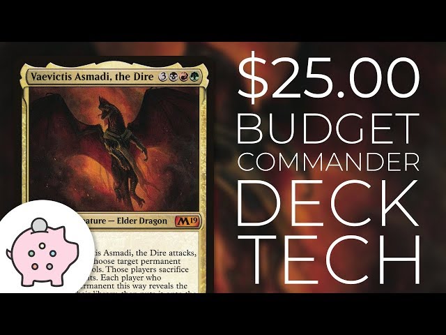 Vaevictis Asmadi, The Dire | EDH Budget Deck Tech $25 | Magic the Gathering | Commander