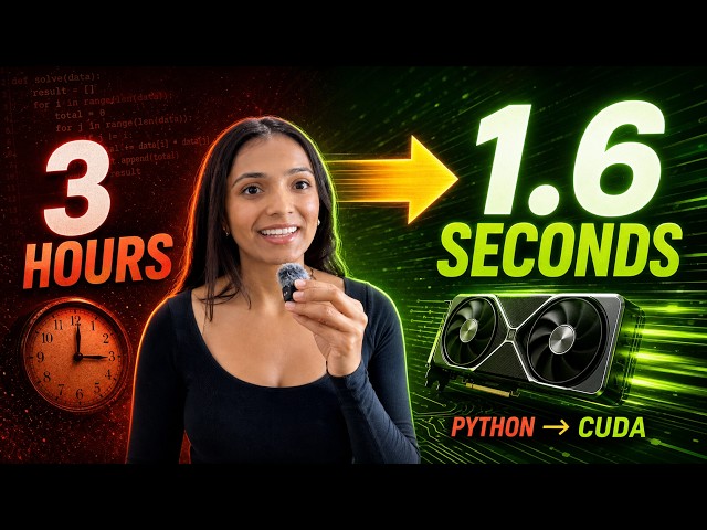 CUDA Is Basically a Cheat Code. I Made My python program 6,750× Faster with one GPU