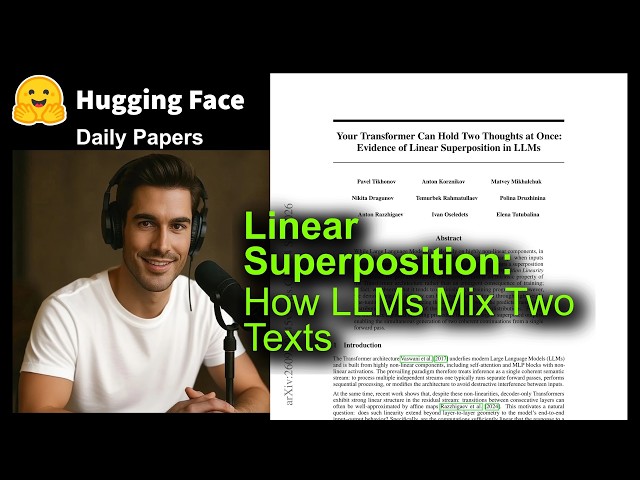 Linear Superposition: How LLMs Mix Two Texts