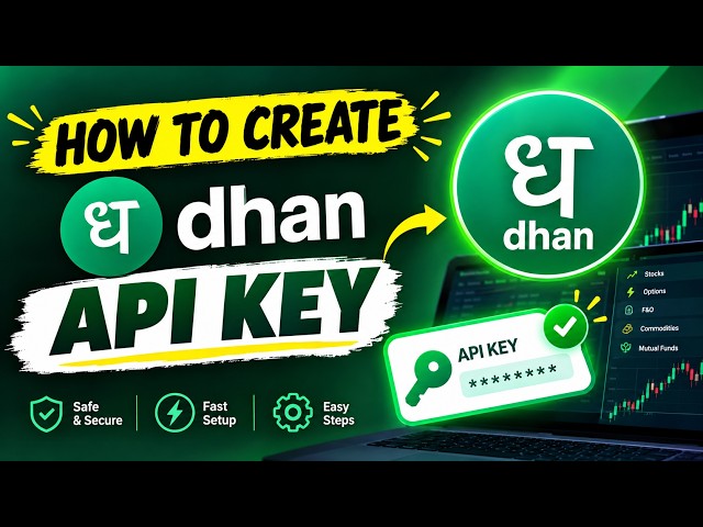 How to Create Dhan API in 1 Minute (Algo Trading Setup)