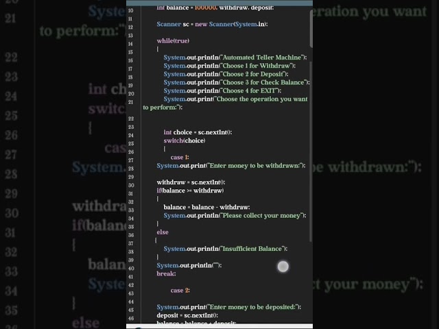 ATM functions coding with Harry coding for beginners #education #atm