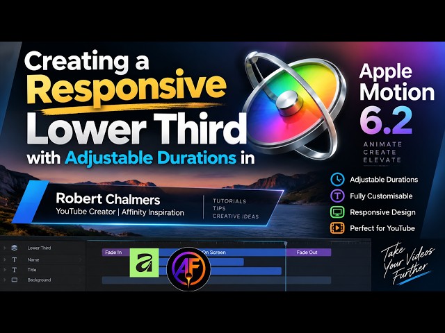 Creating a Responsive Lower Third with Adjustable Durations in Apple Motion 6 2