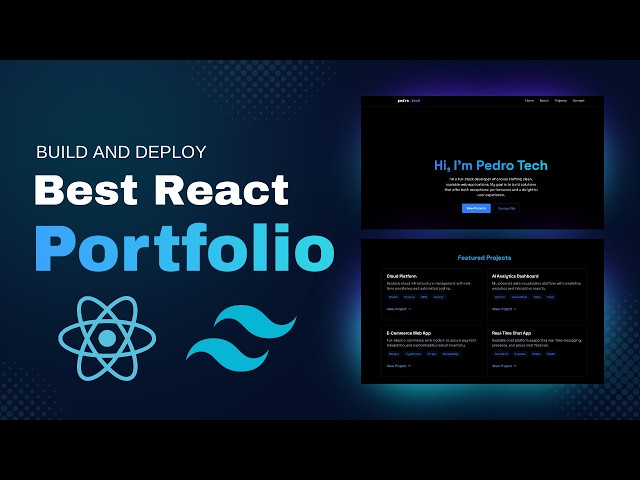 Build And Deploy a Personal Portfolio with ReactJS and TailwindCSS | React Beginner Tutorial