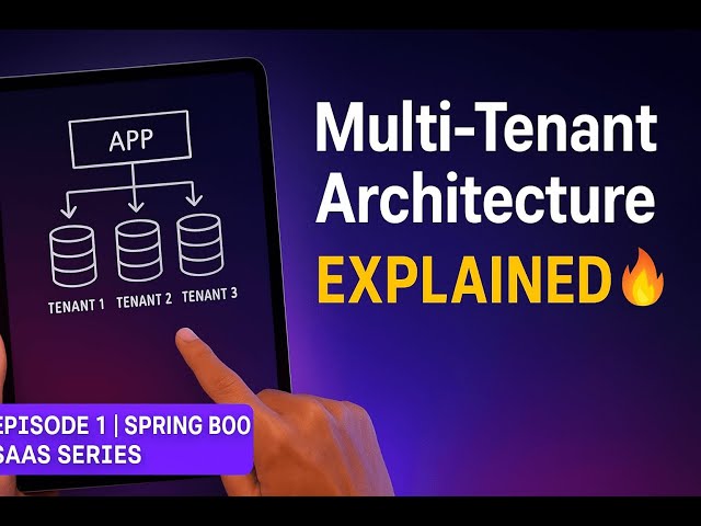 Multi-Tenant Architecture Explained | Build Your Own SaaS App with Spring Boot