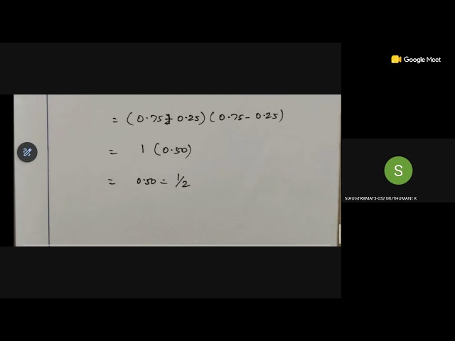 UG TRB Maths 3 - Statistics ( Random variables)