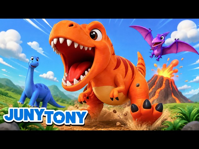 ¡El Rey De Los Dinos! T-Rex 🦖 Canciones Infantiles | JunyTony en español