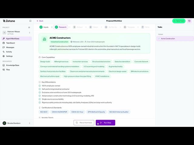 Streamlining AI Document Intelligence: Zetane Proposal Workflow & Zeta Chat Deep Dive