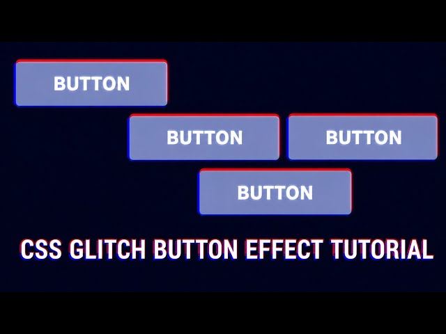 CSS Glitch Button Effect. Tutorial for beginners without any JavaScript. #html #css #ui #button #fyp
