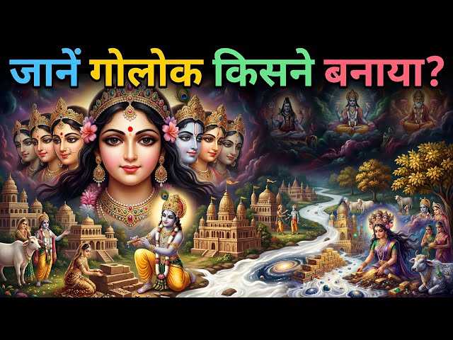 जानिए गोलोक किसने बनाया? WHO CREATED GOLOK? @TheDivineTales #vrindavan #mayapur #shreeju #rukmani