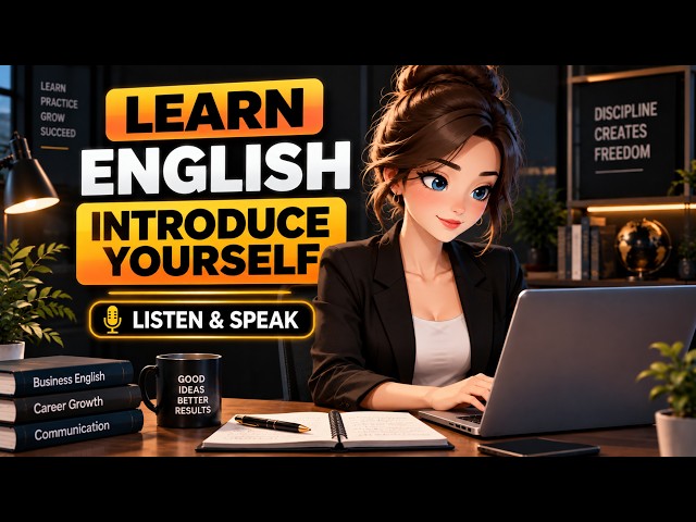 How to Introduce Yourself at Work & Job Interviews | Improve Your English | English Listening Skills