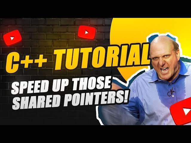 C++ Programming Tutorial: How to DOUBLE the performance of your shared pointers! 🔥