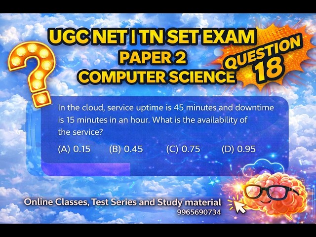 NTA UGC NET | TN SET | Computer Science | PYQ-18 | 2026 | Ekalavya Academy
