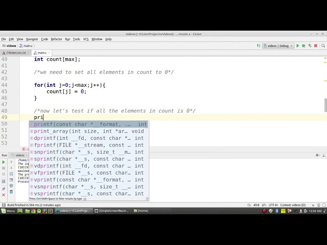 Counting Sort | C program Simplified | Step by Step