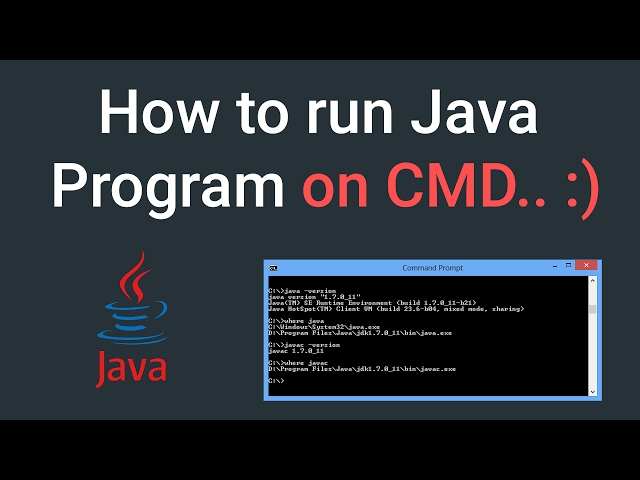 How to Run Java Program in Command Prompt in Windows 7/8/10