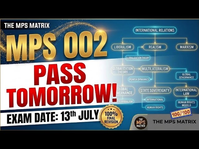 MPS 002 important questions 2026 Quick Revision | Score 80% Easily Tomorrow!
