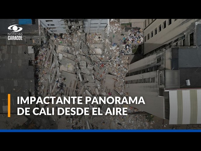 Así se ve Cali desde el aire tras el terremoto: sobrevuelan las zonas más afectadas de la ciudad