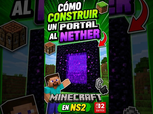 ✅How To Build A Nether Portal In Minecraft On NS2
