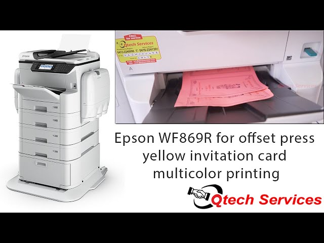 Yellow Art Printing through Epson WF869R | Qtech Services