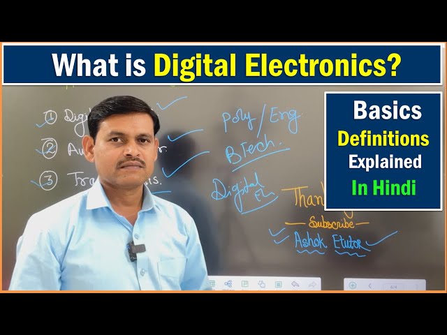 What is Digital Electronics? | Digital Electronics Basics Definations explained in Hindi -