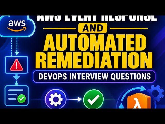 AWS Event Response and Automated Remediation | DevOps Interview Questions