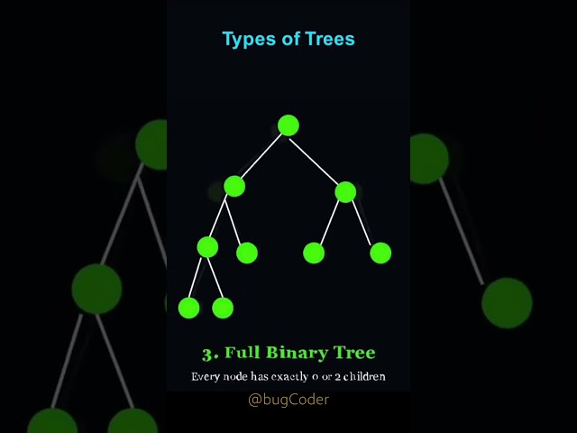 Types of Binary Tree Explained || DSA Basics #shorts || bugCoder