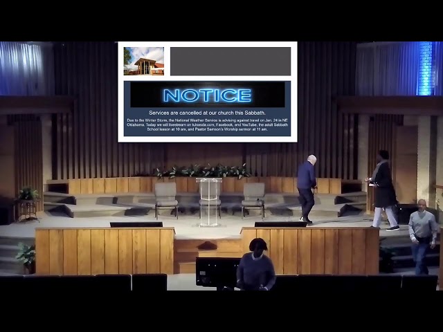 2026-01-24  11:00am  Virtual Worship service, Pastor Samson Sembeba;  10:00am  Bible Class, Carrico