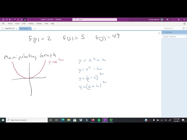 MATH151 Chapter 1 Overview