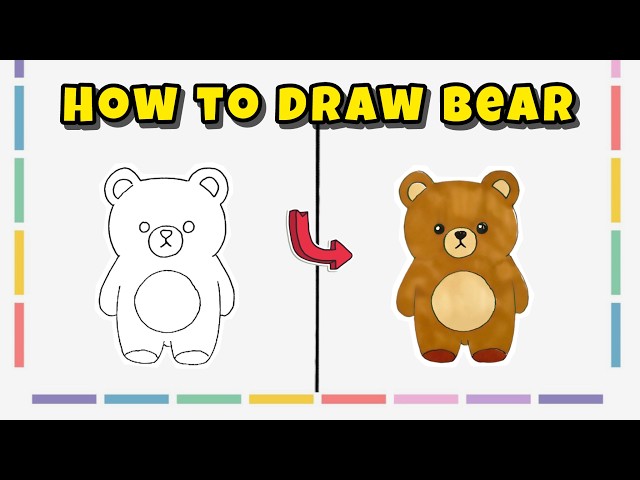 How to Draw a Bear – Easy Woodland Animal Drawing Guide