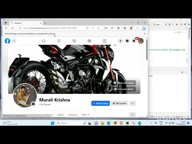 Web scraping Facebook with selenium, python