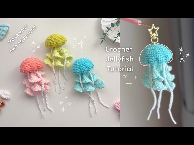 🪼 Quick & Easy Crochet Jellyfish Tutorial | Soft & Cute Ocean Charm 🌊