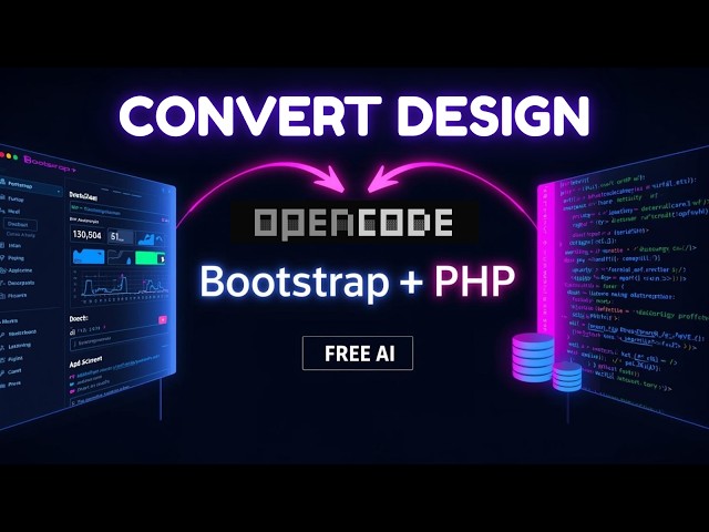 Convert Bootstrap Dashboard to PHP Project Using FREE AI | User & Admin Panel