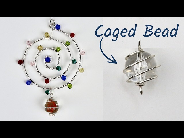Tutorial de atrapasueños en espiral con canica colgante