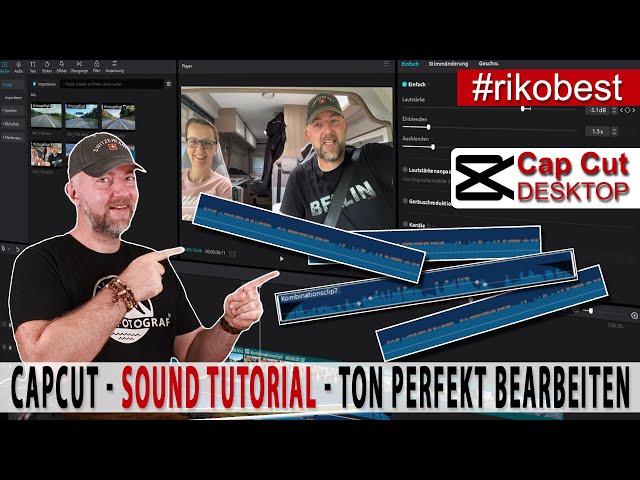 CapCut Desktop - Einsteiger Tutorial 2 " perfekter Sound " Das einfachste kostenlose Videoprogramm