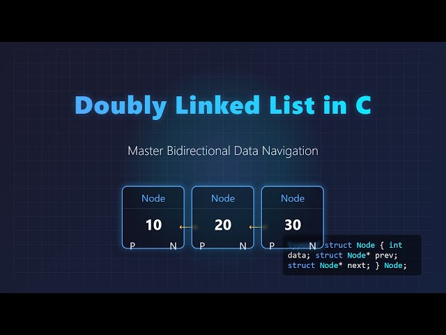 C Doubly Linked List Tutorial: Insertion, Traversal & Deletion Explained!