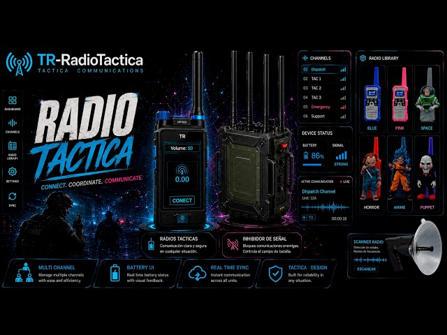Radio Tactica Fivem Script  QBCORE / ESX / QBOX