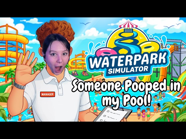 who keeps pooing in my pools?! | Waterpark Sim Full VOD
