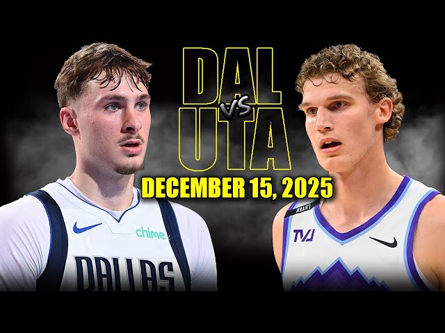 Dallas Mavericks vs Utah Jazz Full Game Highlights – December 15, 2025 | NBA Season