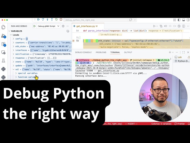 Debug Python the right way