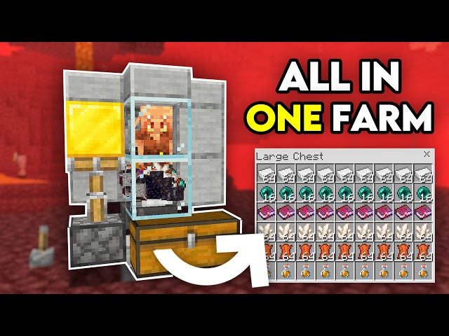 Easiest Pigling Trading Farm Minecraft Bedrock 26.4 !