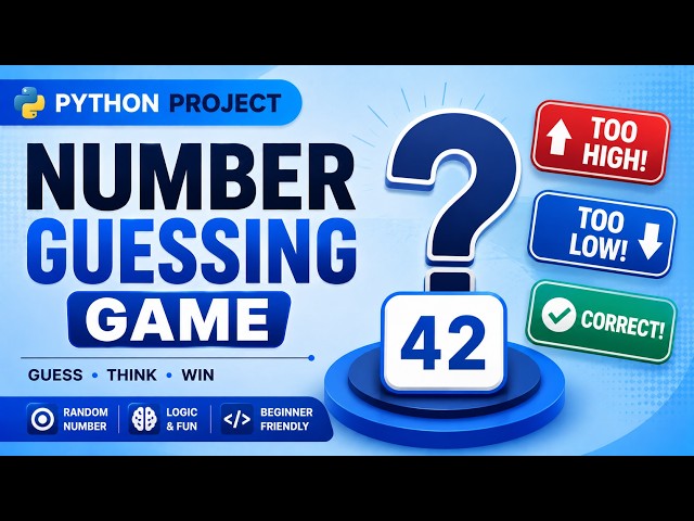 Create a Number Guessing Game in Python : Python project