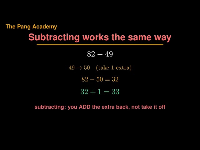 Add a Whole Column in Your Head — The Mental Math "Snap to a Base" Trick