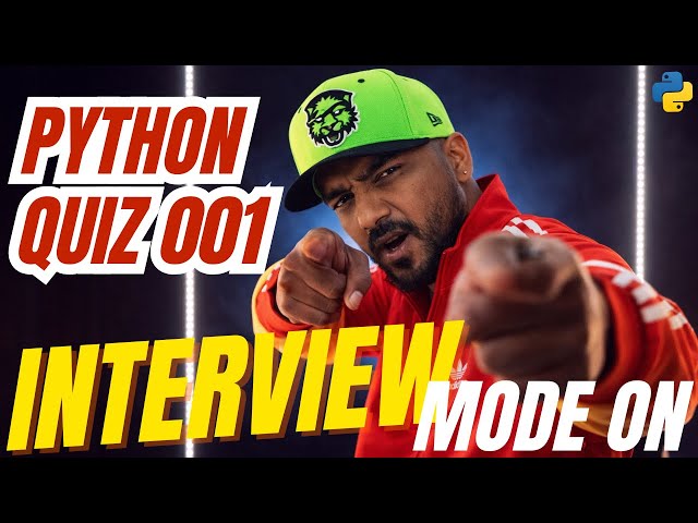 Python Quiz 001 | Python Interview Questions | Job Ready