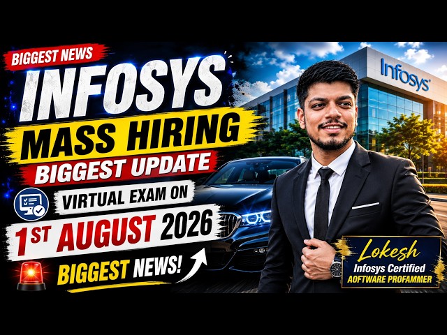 Infosys Finally Virtual Test: 01 Aug | Infosys MASS Hiring Biggest Updates |Infosys 2025/2026 Hiring