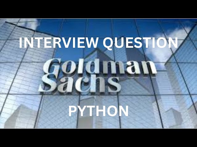 "Python Interview question: Sorting a Dictionary Alphabetically | Goldman Sachs Interview Question"